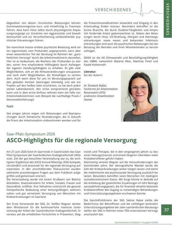 Saar-Pfalz-Symposium 2026: ASCO-Highlights für die regionale Versorgung